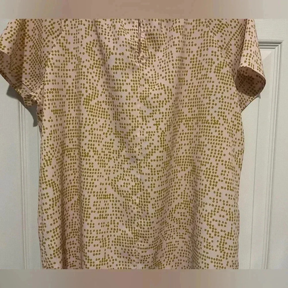 Collective Concepts Size Medium Polka Dot Pink/Gold Short Sleeve High Low - Picture 7 of 8